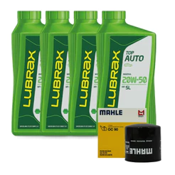Kit Troca de Óleo + Filtro 20w50 Corsa Celta Vectra Astra Monza Kadett S10 Zafira Lubrax