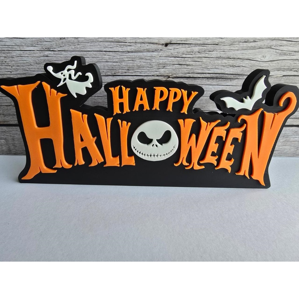 Placa Halloween Decorativa – Skull Ghost –Jack - Zero - Festa e Casa