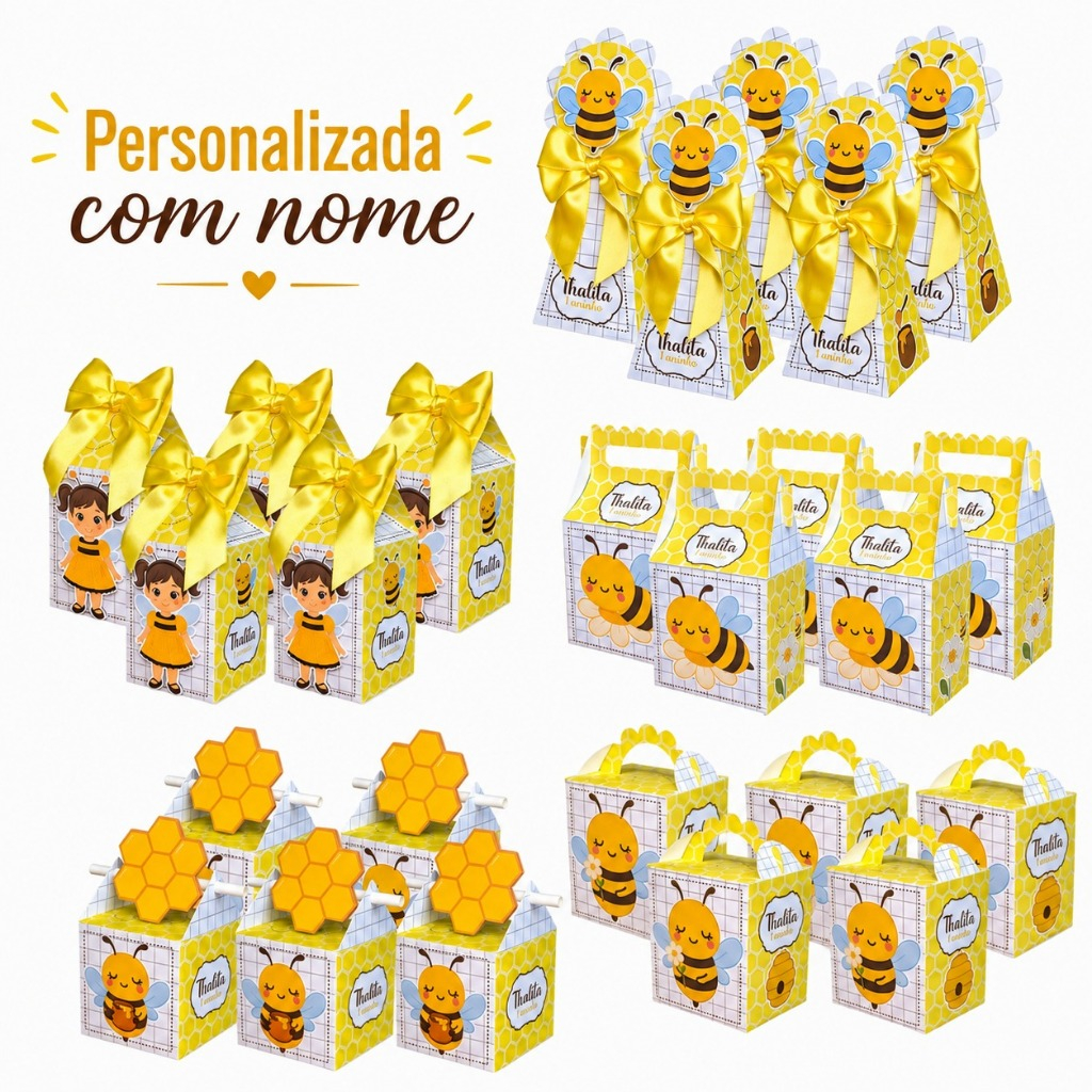 ENVIO RAPIDO ABELHINHA Kit Festa Personalizada Lembrancinhas Mimo Festa Infantil Aniversário