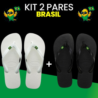 Chinelo Bandeira do Brasil Premium Unissex 100% Borracha SBR Resistente Confortável Durável Macio Leve Envio Rápido