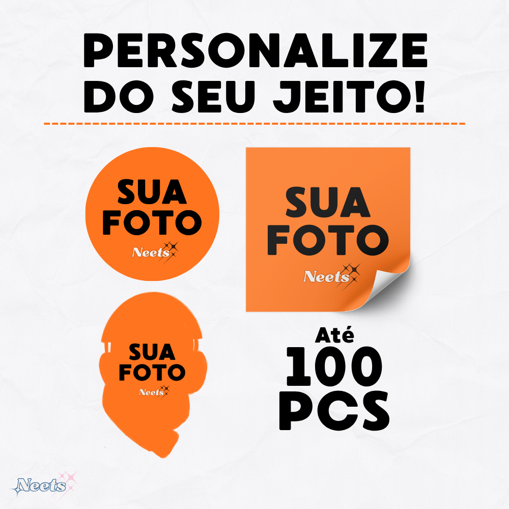 Kit Adesivos Personalizados Holográficos | Até 100pcs 3 à 7 cm -  Colagem Kindle Celular Bujo Journal Scrapbook Notebook