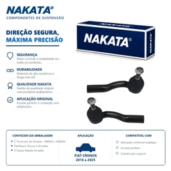 Par Terminal direcao FIAT CRONOS 2018 a 2025 NAKATA