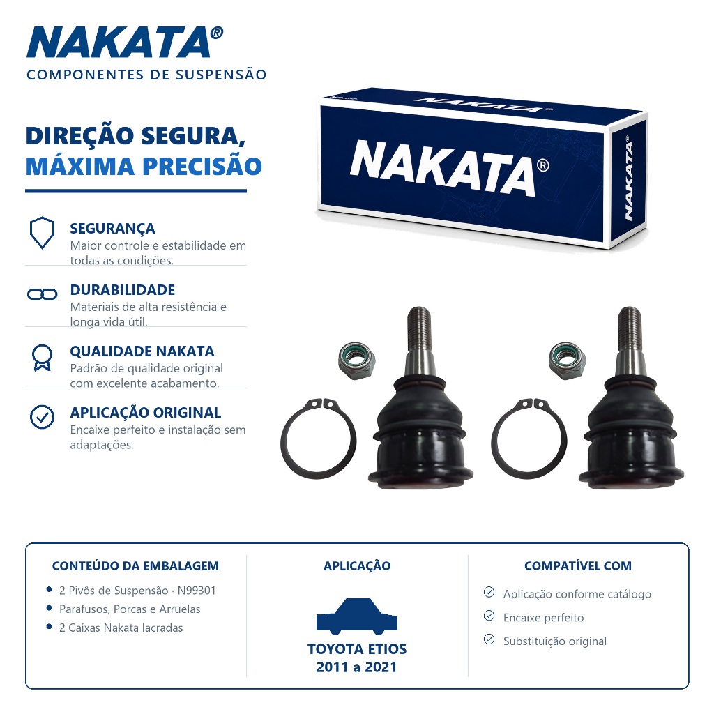 Par Pivo Toyota Etios 2011 a 2021 Nakata