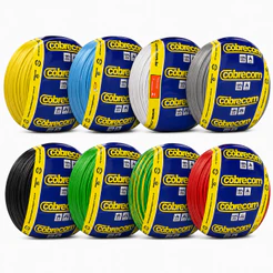 Fio Elétrico Flexível 1,5mm Cobrecom 100 Metros Cabo Flexível 1,5mm 100% Cobre Normatizado Inmetro