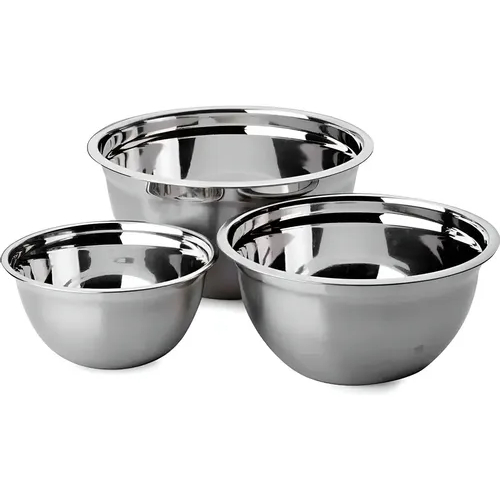 Conjunto De Tigelas Inox 3 Peças Suprema Brinox Bowl Para Preparo E Servir