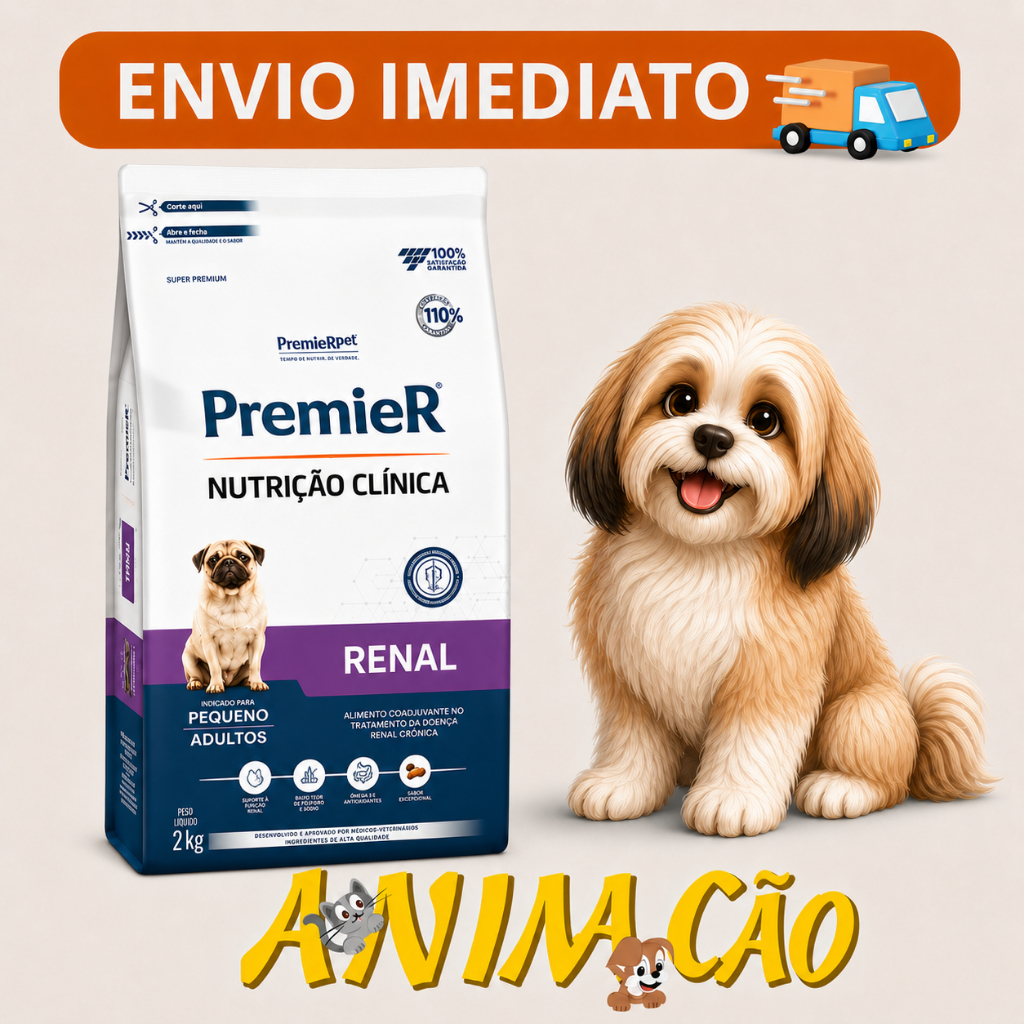 Ração Premier Nutrição Clínica Cão Renal Raça Pequena 2 kg