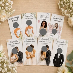Raspadinha Personalizada para Chá de Cozinha, Casamento, Chá de Panela
