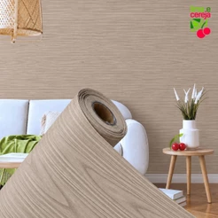 Papel de Parede Madeira 5 METROS x 45CM Lavável Revestimento Adesivo Autocolante