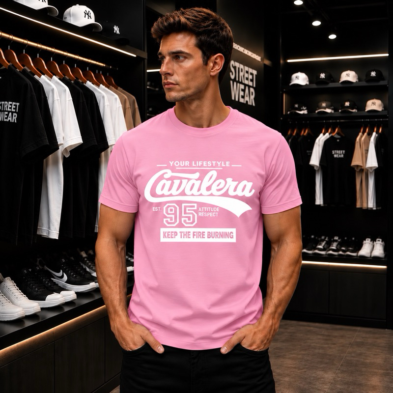 CAMISETA MASCULINA ESTILOSA CAMISA CASUAL MARCA FAMOSA 100% ALGODÃO CAIMENTO PERFEITO LEVE CONFORTÁVEL