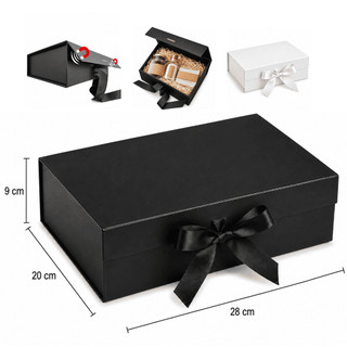 Kit 10 Caixa Presente Magnética Cartonada Rígida com Ímã 28x20x9