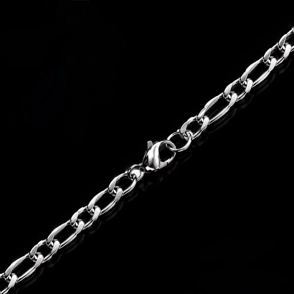 Corrente Masculina Grumet 60cm - Aço Inox 316L, 3mm, Não Enferruja — imagem 2 de 2