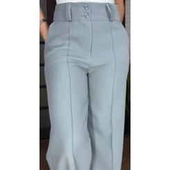 Calça Alfaiataria Feminina Premium Cintura Alta