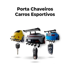 Porta Chaves Decorativo Carro 3D BMW M3 NFS Fusca Porsche GT3 Suporte Decorativo Organizador