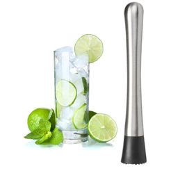 Socador Macerador Inox para Gelo, Caipirinha, Limão. Barman