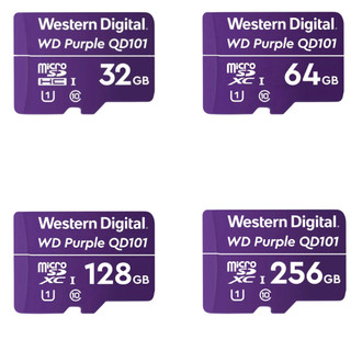 Cartão de memória Western Digital WDD128G1P0A WD Purple 32GB 64GB 128GB 256GB