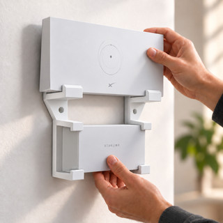 Suporte Starlink Gen 3 Slim de Parede para Roteador e Fonte