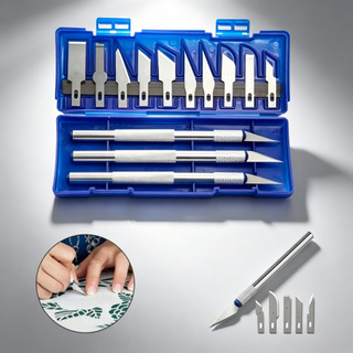 Kit Estiletes de Precisão 13 Peças com Estojo Magnético | Ideal para Artesanato e Modelismo