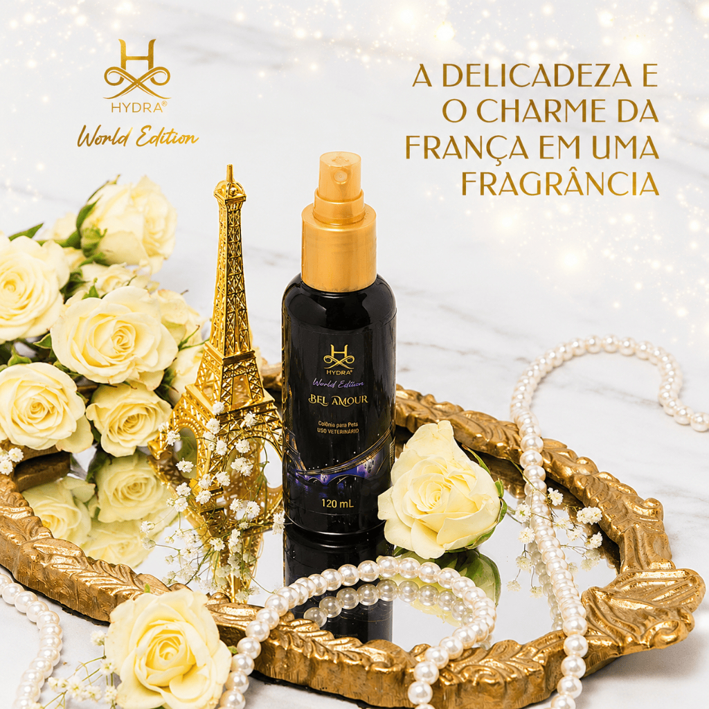 Colônia Pet Cachorro Gato Hydra World Edition Bel Amour 120mL — imagem 2 de 2