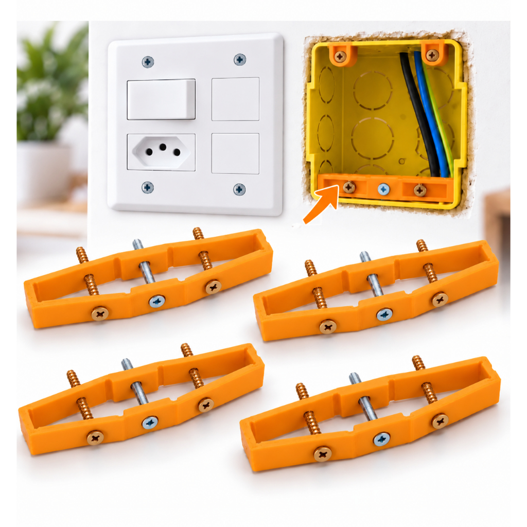 LANÇAMENTO Kit 4 reparo salva caixinha de luz 4x4 aba quebrada