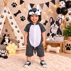 FANTASIA INFANTIL MACACÃO CACHORRINHO FESTAS ANIVERSARIOS CARNAVAL