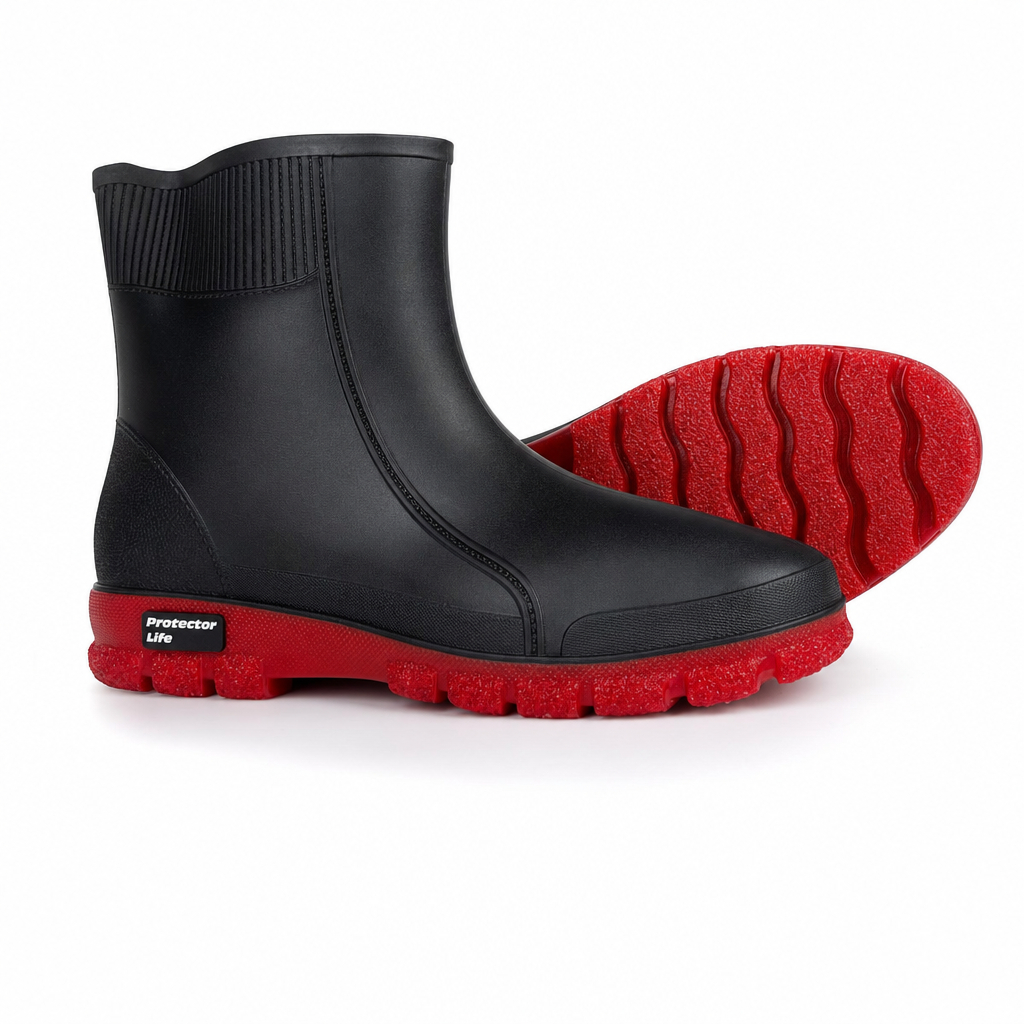 Bota De Chuva Motoqueiro Protector Life 100% Impermeável