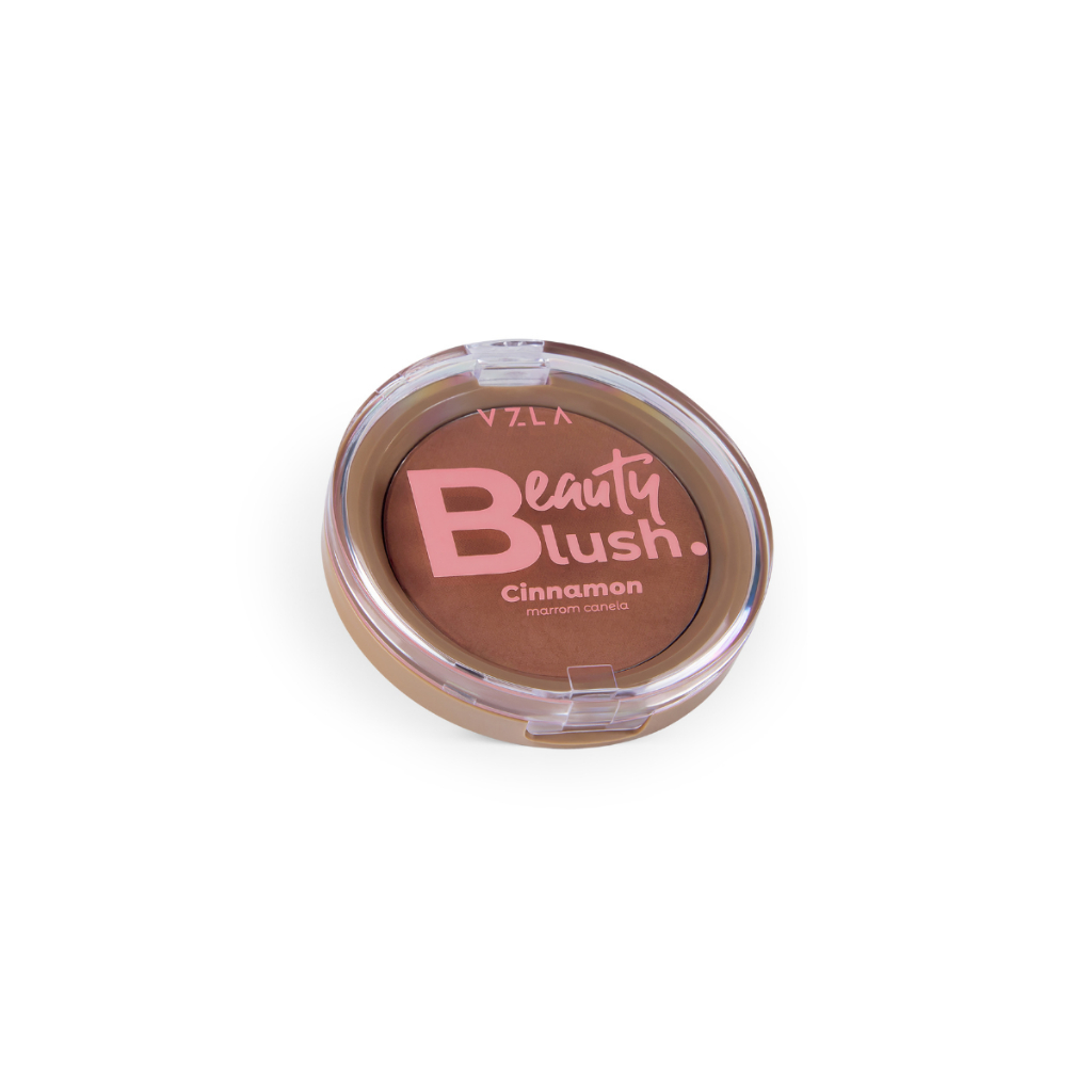 Beauty Blush Compacto Cinnamon Para Rosto Efeito Natural E Acabamento Uniforme Na Maquiagem Vizzela · foto 2