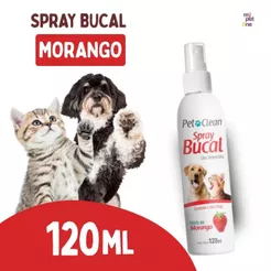 Spray Bucal Morango Pet Clean - 120mL