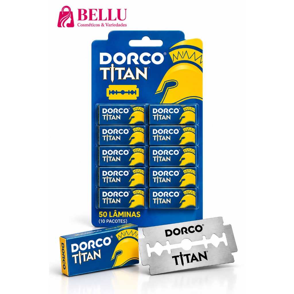 Cartela de Lâmina para Barbear Dorco Titan - Precisão e Conforto com Design Avançado