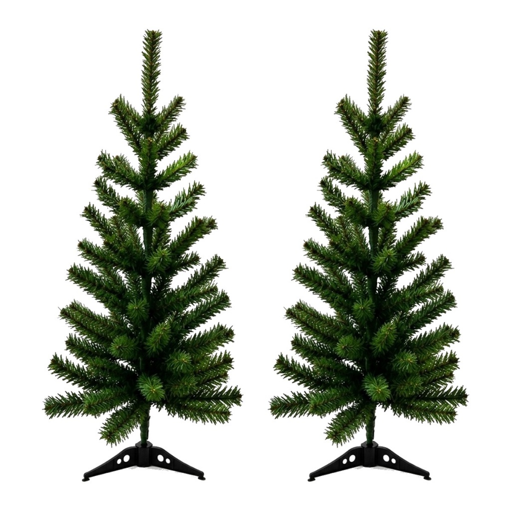 Árvore de Natal 60cm 80 Galhos Pinheiro Verde Luxo de Mesa Apartamento Escritório Decoração Premium