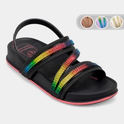Sandália Menina Ipanema Shine Sand Inf 27576