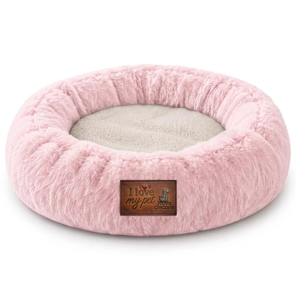 Cama Pet Cachorro Gato Ninho Nuvem Caminha Redonda 50x50 Pelúcia Cães Pequenos