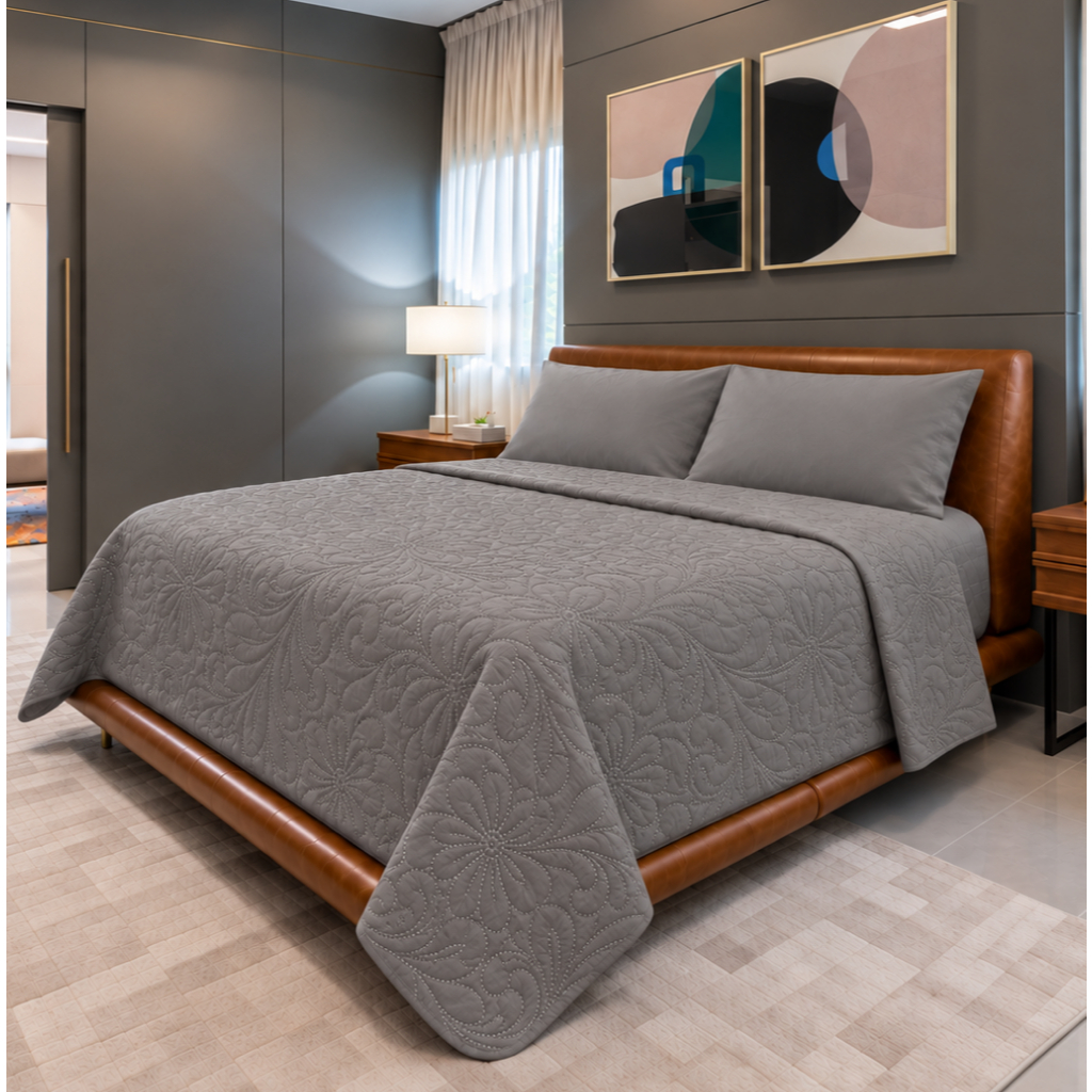 Cobre Leito Matelado Ultrassonico Super Macio 100% Poliéster Casal Queen Solteiro King Size Colcha Premium