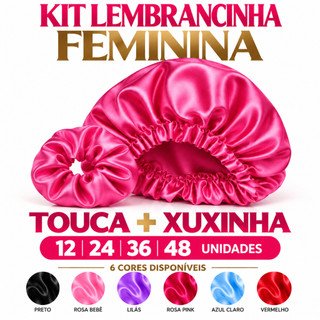 Kit 12/24/36/48 Toucas + Xuxinhas de Cetim | Proteção Capilar Antifrizz