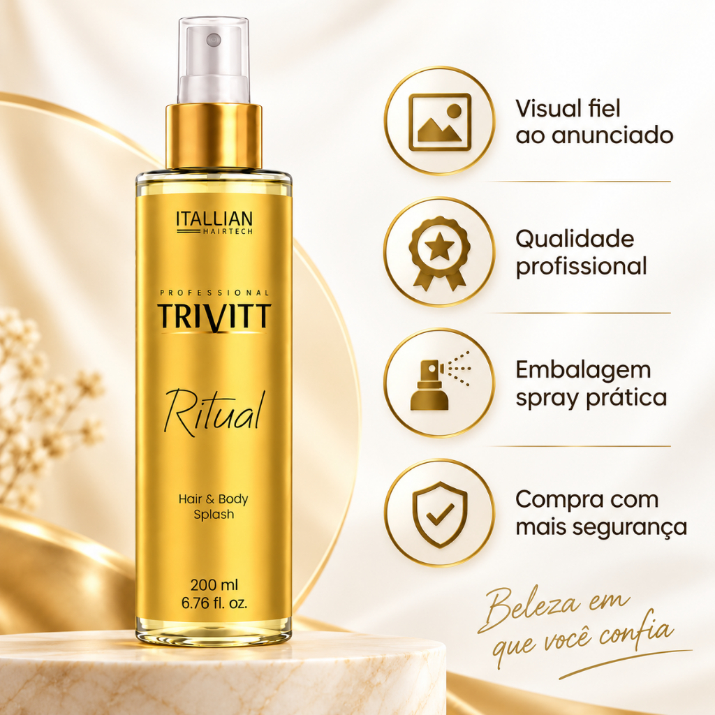 Kit Hair Body Splash Essence E Ritual Trivitt Corpo E Cabelo — imagem 2 de 2