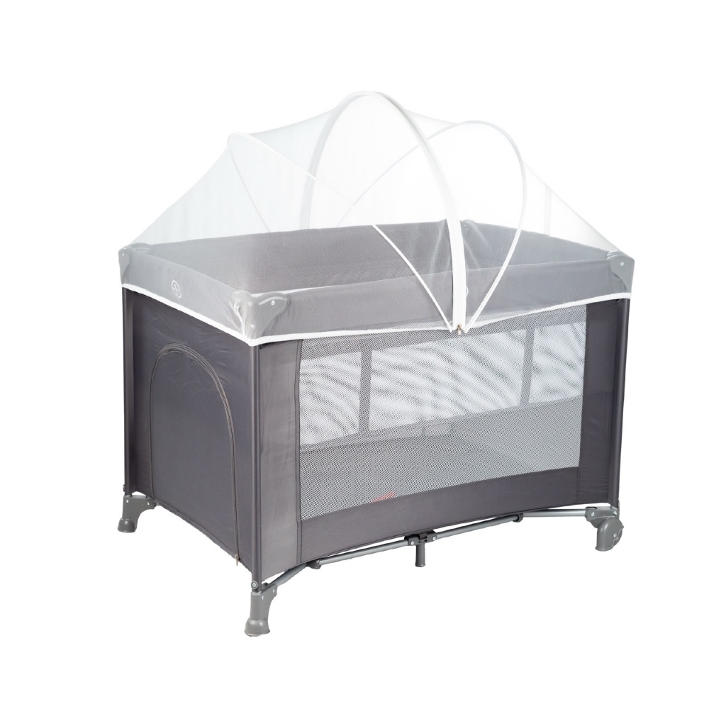 Berço Portátil Infantil Cercado 0-15kg Cinza Pocket Styllbaby