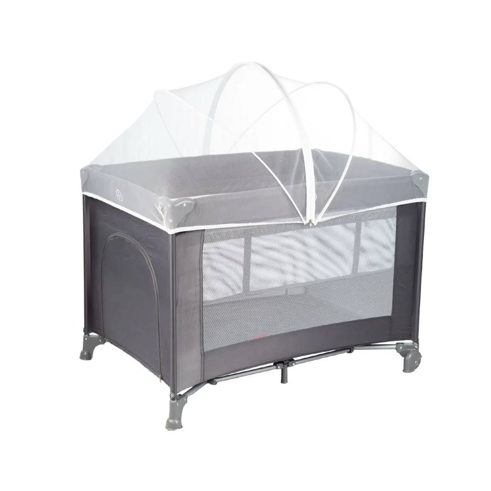 Berço Portátil Infantil Cercado 0-15kg Cinza Pocket Styllbaby