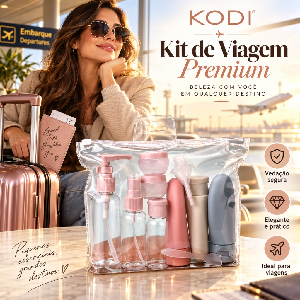 Kit 11 Frascos Porta Shampoo/ Cremes/ Plastico Para Viagem -S1