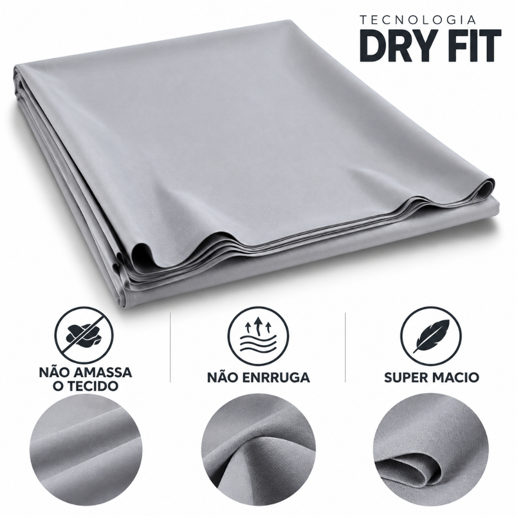 Tecido Dry Fit 100% Para Tela Projeção Projetor Premium Reflexivo Anti Amassado Dobrável 1,85x2m Original