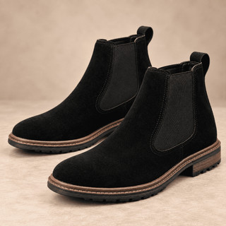 Botina Masculina Chelsea rodeio Cano Curto Confortável Casual Social Country Elástico Lateral Solado Antiderrapante Roça