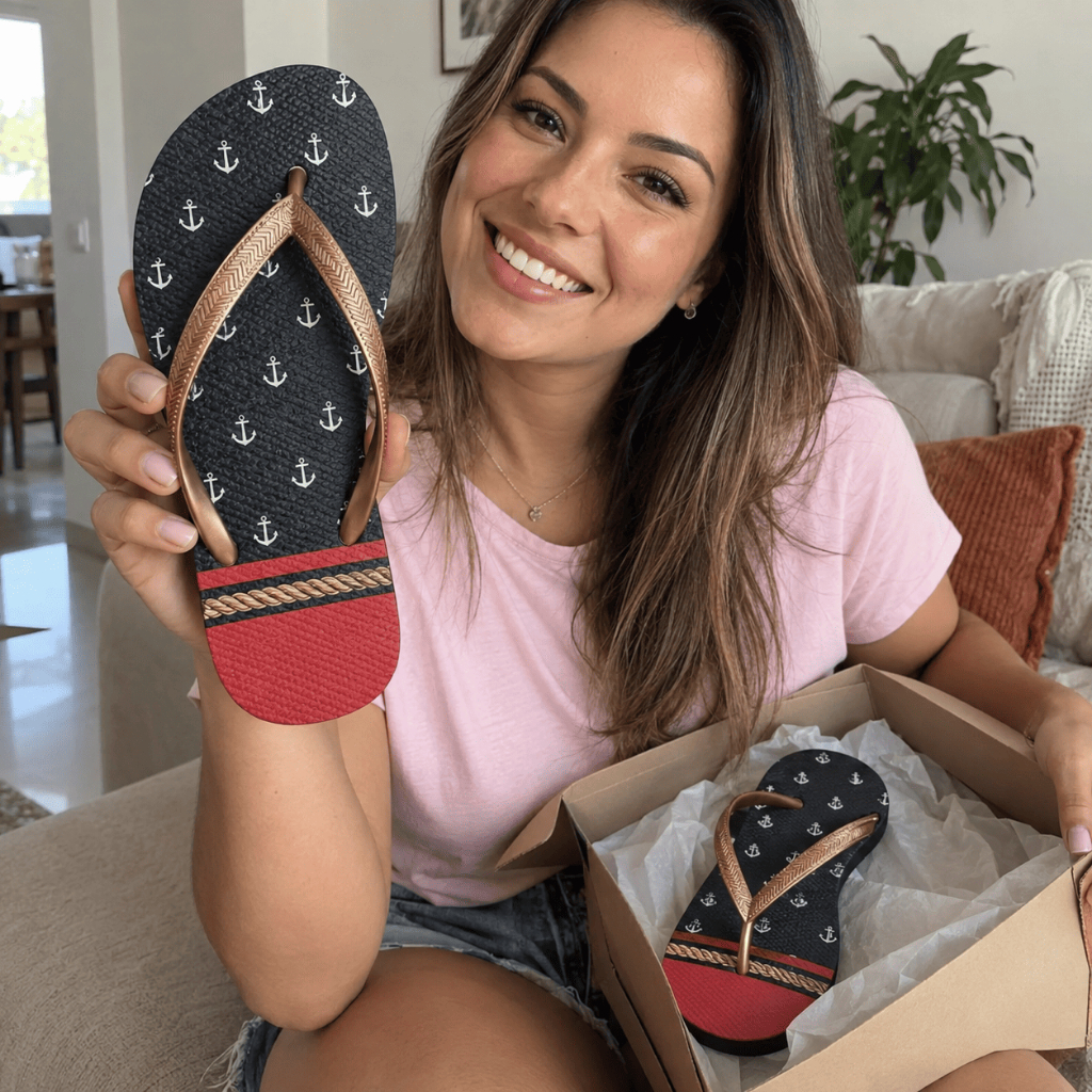 Chinelo Feminino Adulto Estampado Borracha Antiderrapante Confortável Casual para Passeio do 34 ao 39