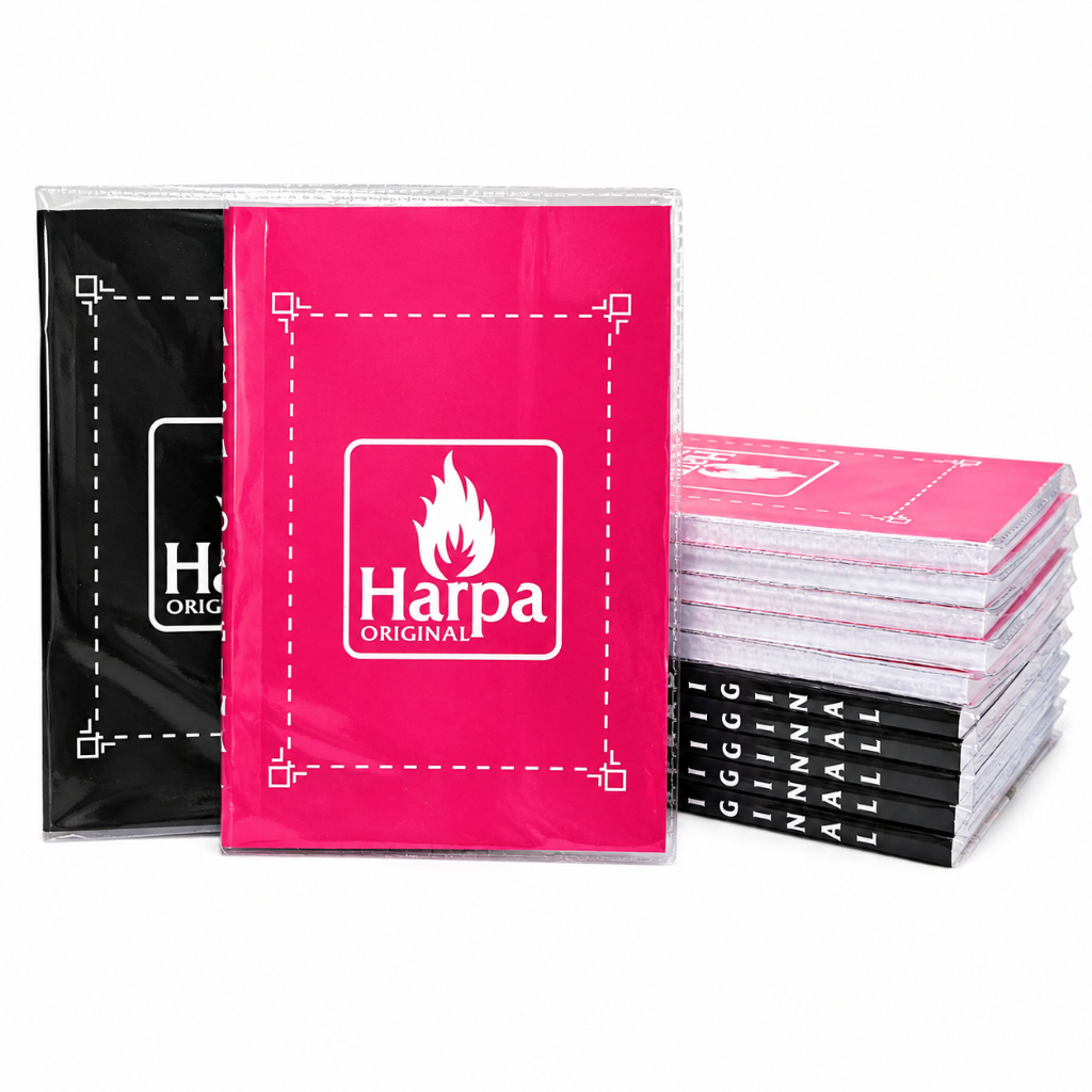 Kit 10 Harpa Cristã Original 680 Hinos e Corinhos Capa Transparente Para Igreja Louvor