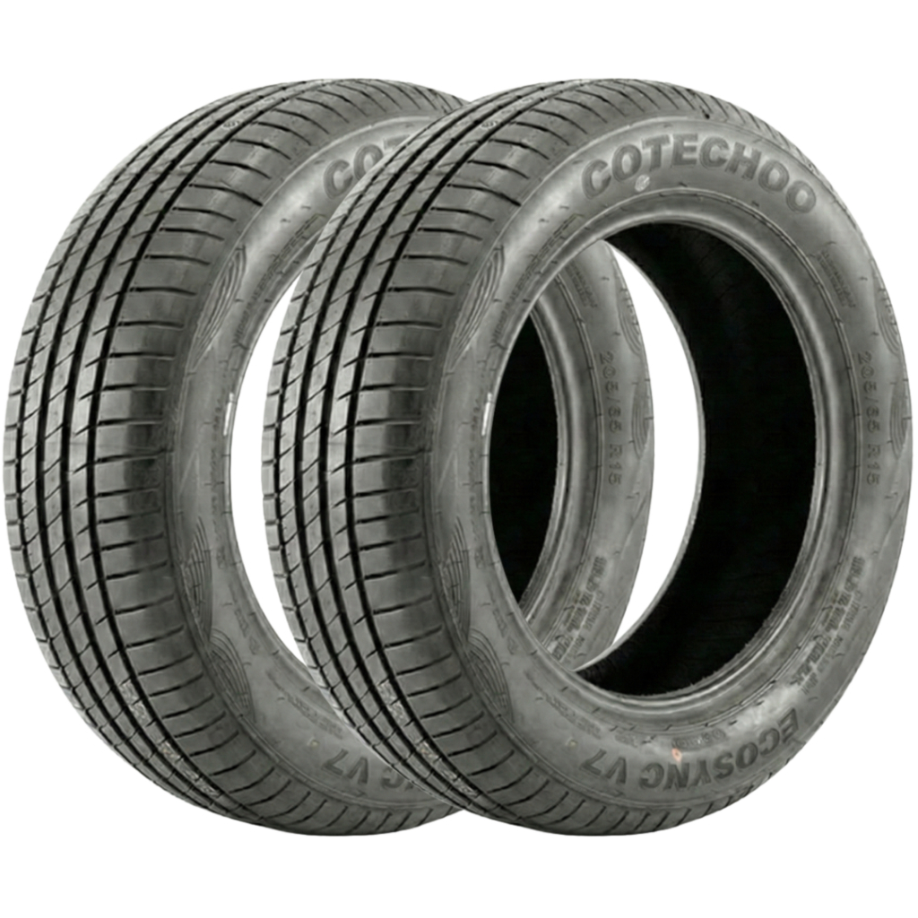 Kit 2 Pneus 205/60 R15 Cotechoo EcoSync V7 91V Aro 15 Novos