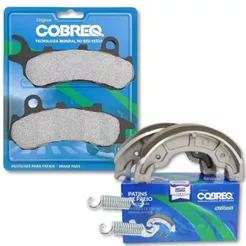 Kit Freio Pcx 150 Combi Brake 2019-2022 / Pcx 160 Combi Brake 2023-2024 Pastilhas e Lonas Cobreq