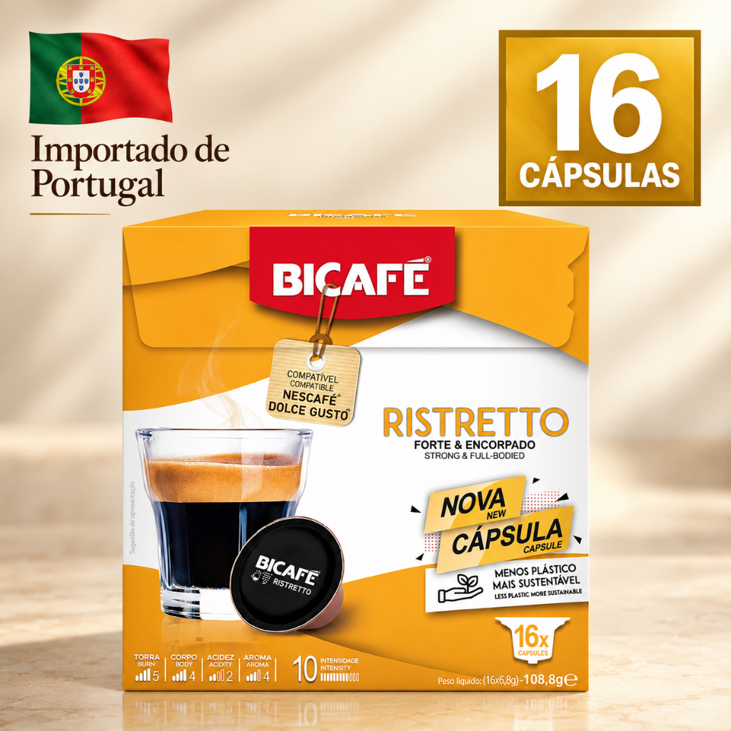 Cápsula De Café Bicafé Ristretto Compativel com Máquinas Dolce Gusto