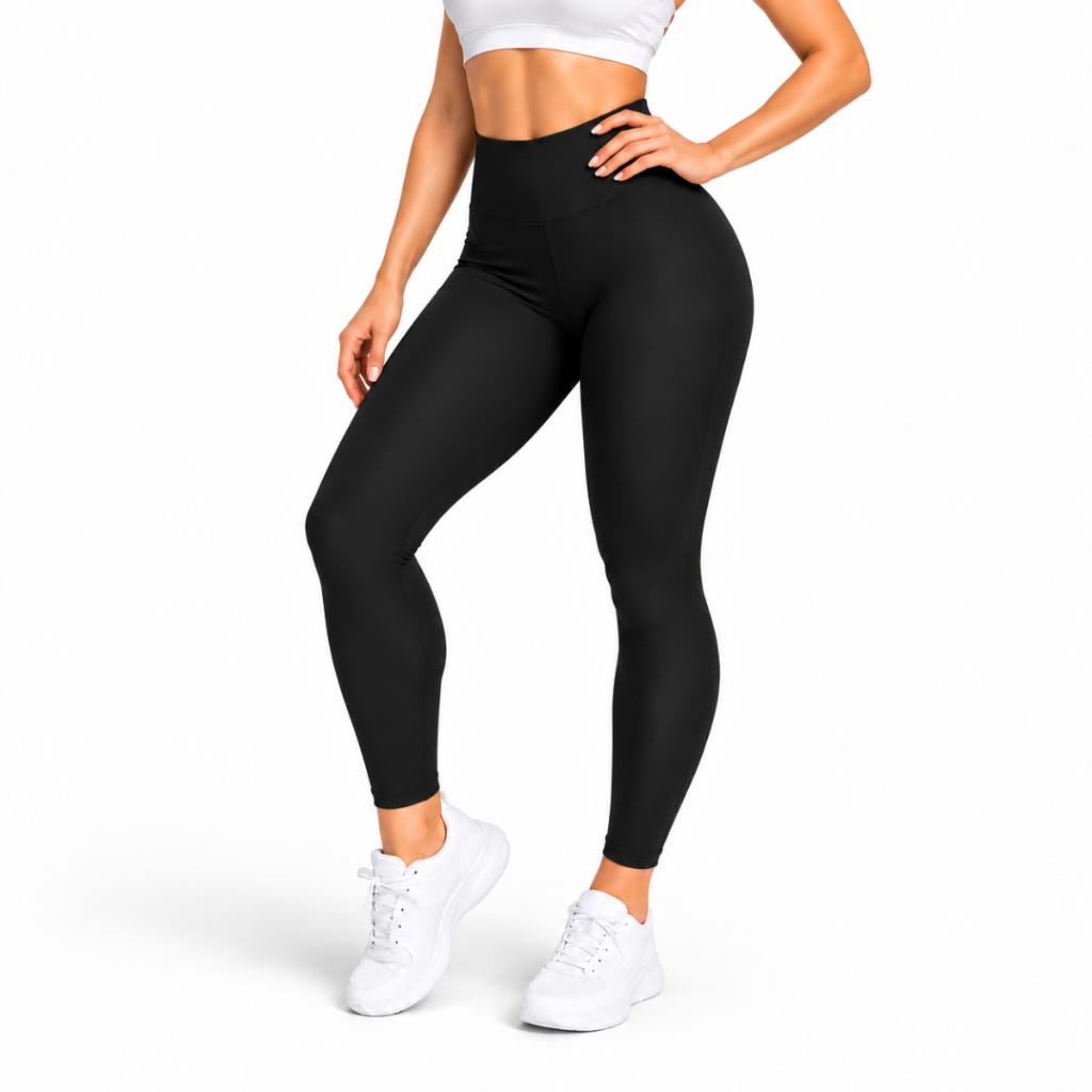 Calça Legging Modeladora Feminina Cintura Alta Suplex Zero Transparência Confortável Sustentação Veste 36-44