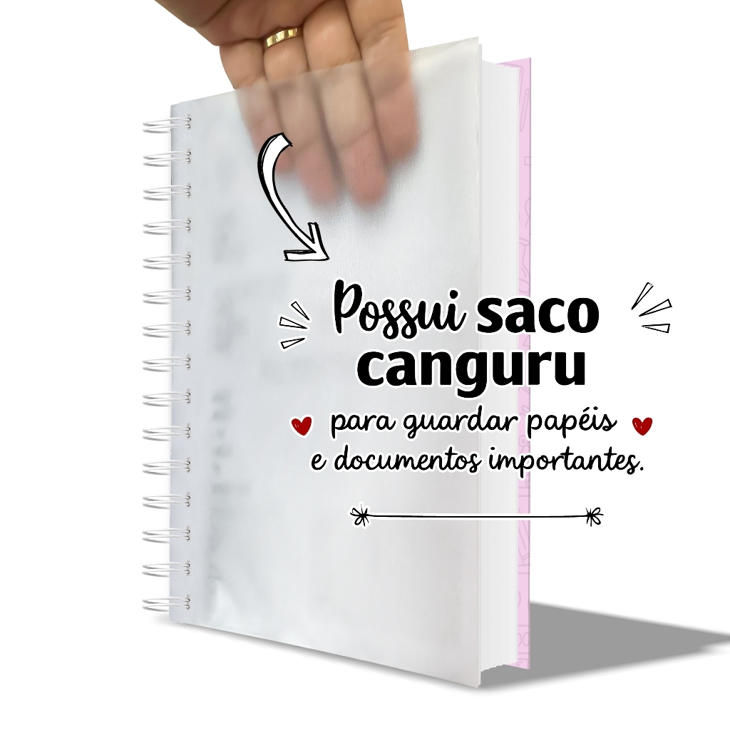 Agenda Planner Escolar Sereia Aula Kids Escola Crianças Infantil Creche · foto 2