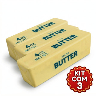 Kit com 2 ou 3 Squishy Antistress Manteiga Cremosa Butter 4oz