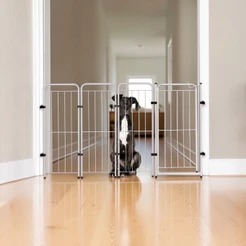 Cercado Grade 158,5x98cm Portão + 3 Módulos Segurança Pet Cães Cachorro