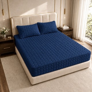 Capa Protetora de Colchão Impermeável Matelada Lavável com Elástico Solteiro Casal Queen