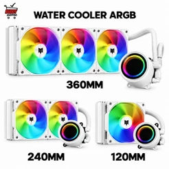 Water Cooler Revenger Branco ARGB 120 240 360mm RGB para Intel AMD PC Gamer